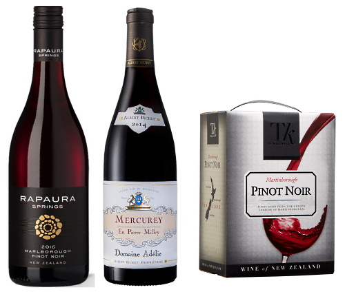 Pinot Noir - 2 flaskor och en box