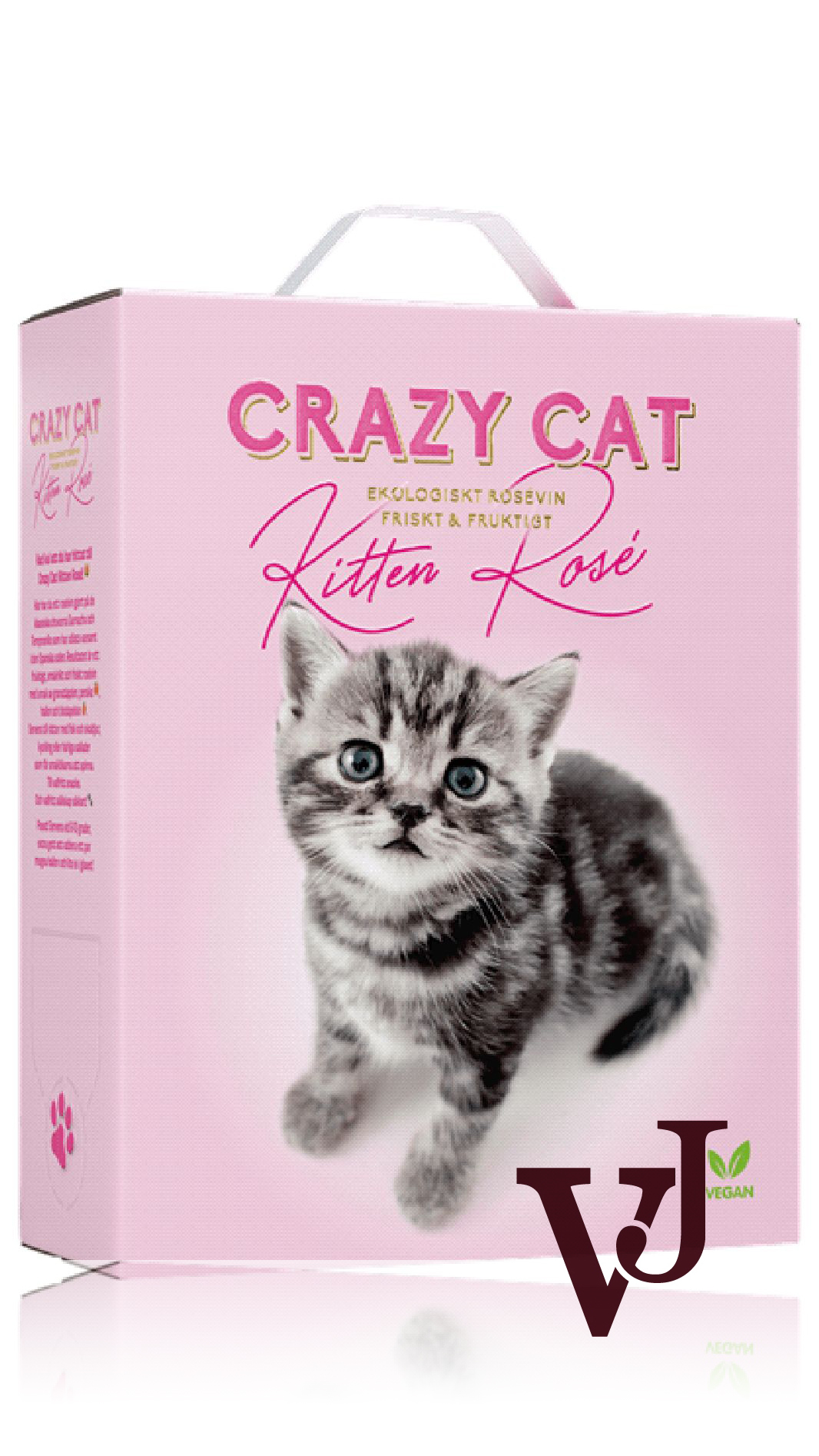 Rosé Vin - Crazy Cat Kitten Rosé Organic 2022 artikel nummer 5199408 från producenten Vinimundi från området Spanien