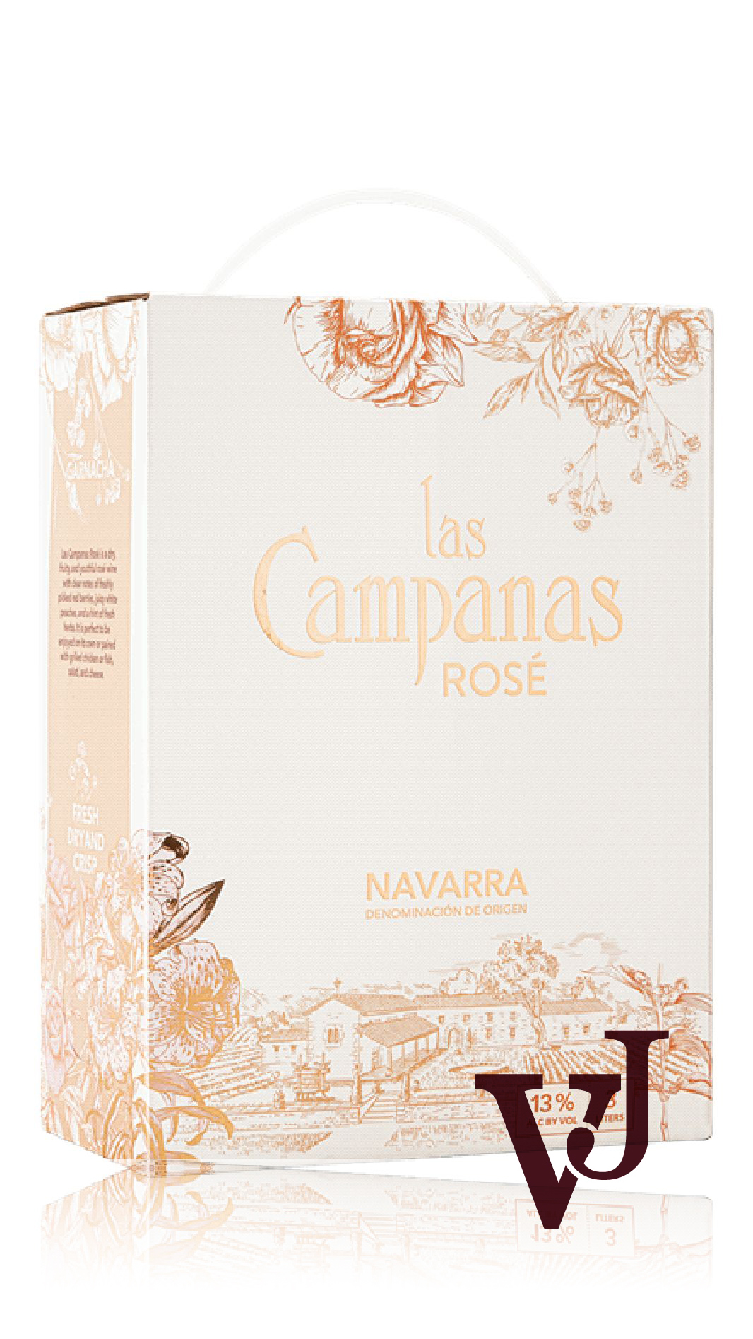 Rosé Vin - Las Campanas Navarra Rosé 2022 artikel nummer 114208 från producenten Bodegas Manzanos från området Spanien