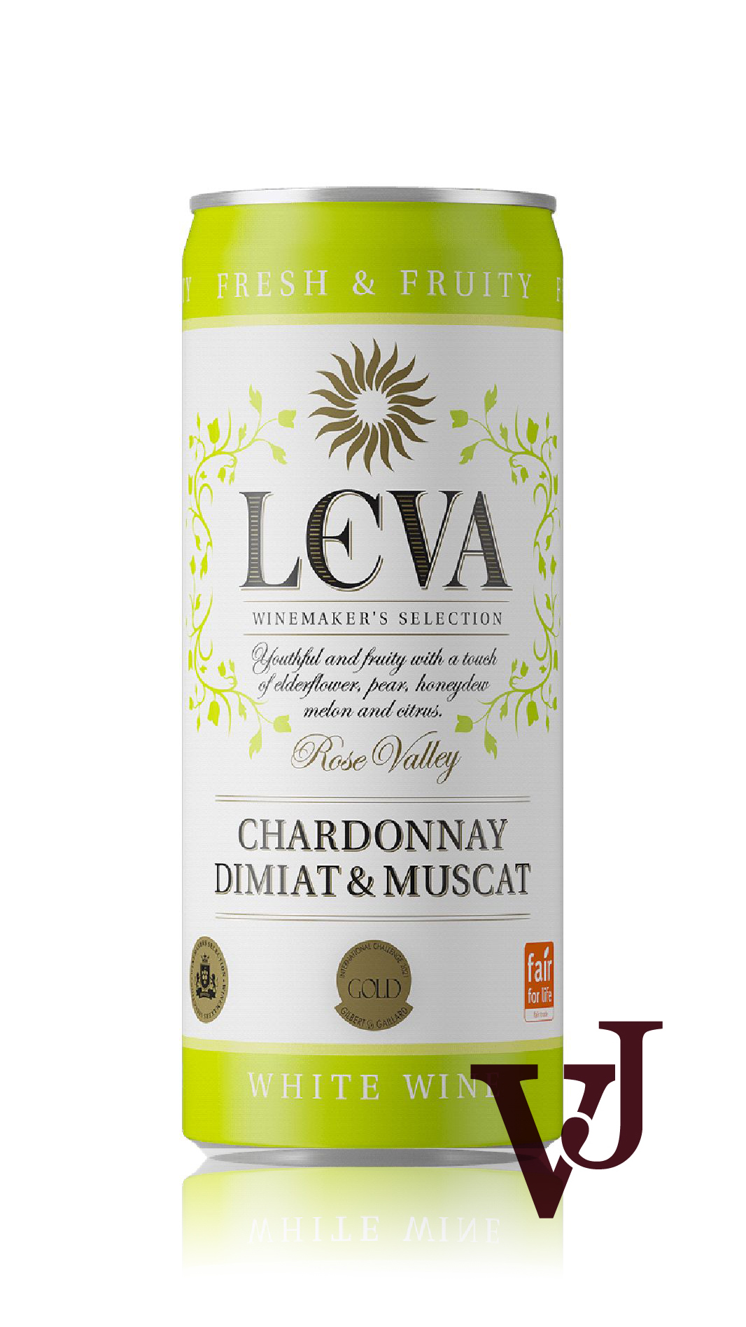 Vitt Vin - Leva Chardonnay Dimiat & Muscat artikel nummer 261915 från producenten Vinex Slavyantsi från området Bulgarien