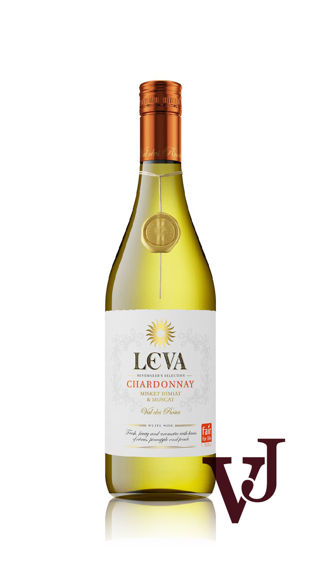 Vitt Vin - Leva Chardonnay Misket Dimiat & Muscat artikel nummer 271501 från producenten Vinex Slavyantsi från området Bulgarien