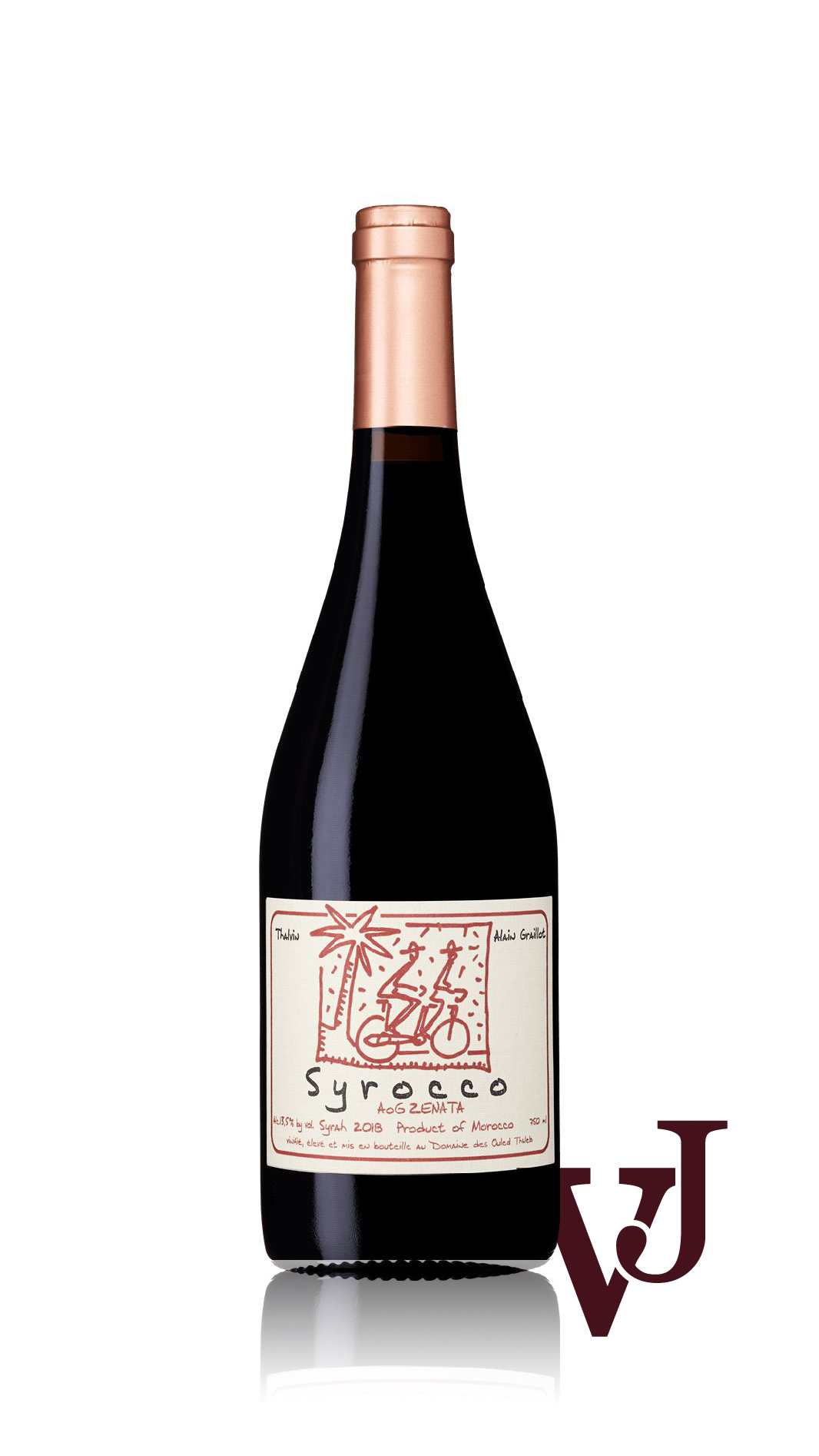 Rött Vin - Syrocco Syrah artikel nummer 7123101 från producenten Alain Graillot från området Marocko