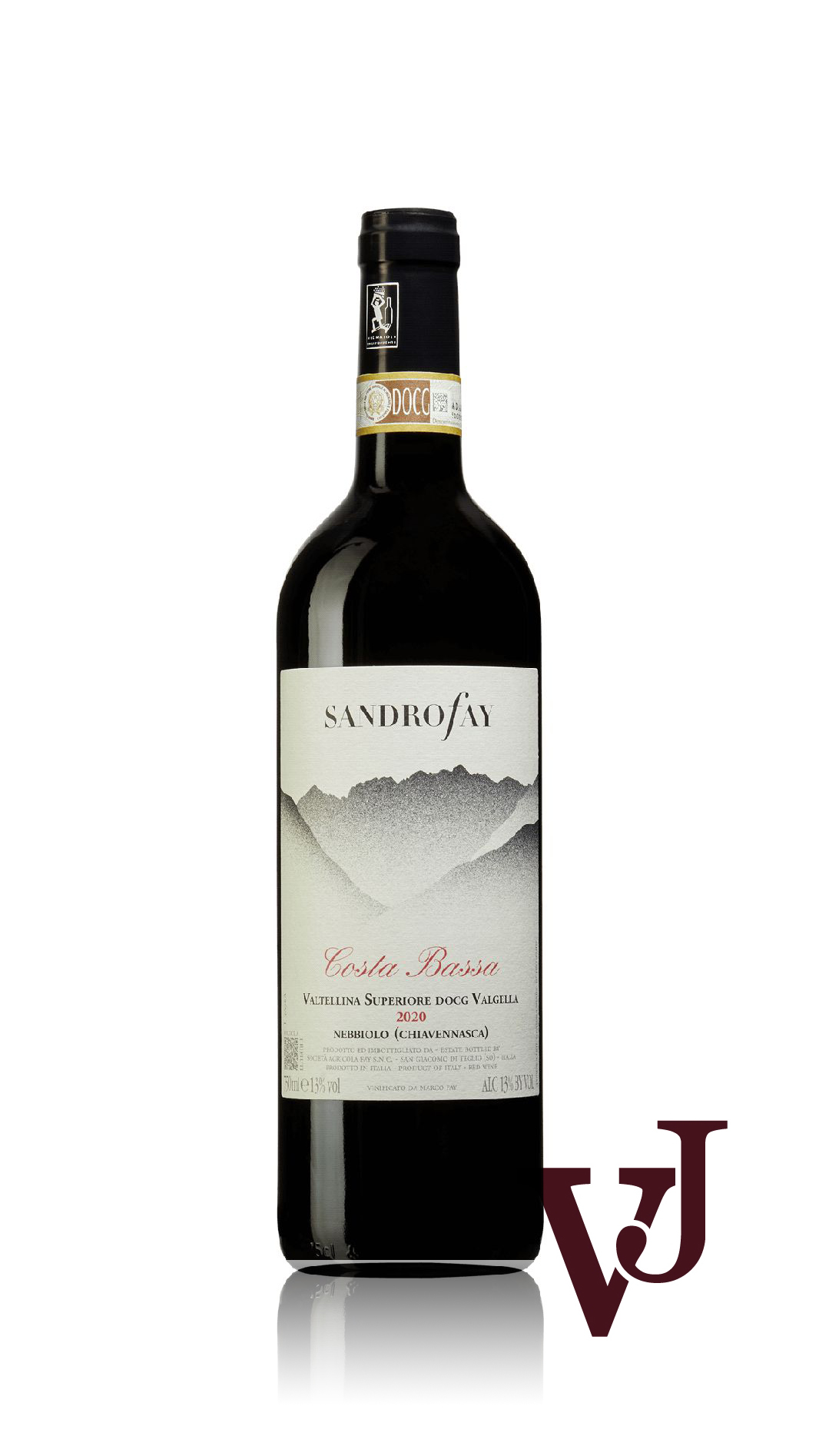 Rött Vin - Costa Bassa Valtellina Superiore 2020 artikel nummer 9270101 från producenten Sandro Fay från Italien