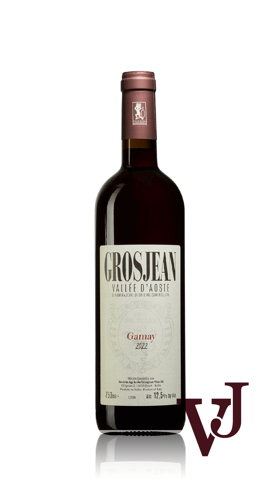 Rött Vin - Grosjean Gamay 2022 artikel nummer 9401001 från producenten Società Agricola Grosjean Vins s.s från Italien.