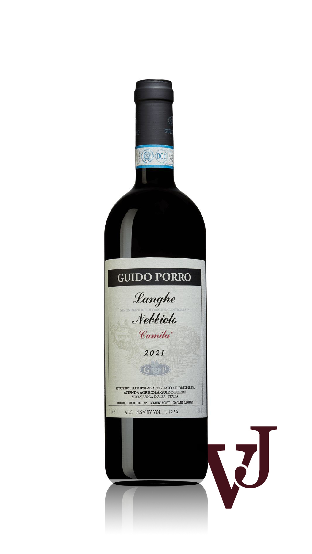 Rött Vin - Langhe Nebbiolo Camilu Guido Porro 2021 artikel nummer 9229401 från producenten Guido Porro från Italien