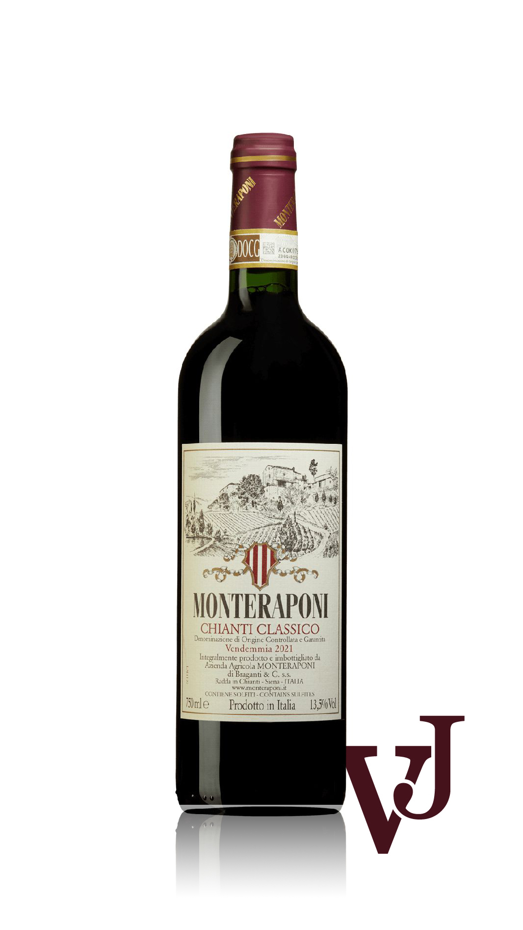 Rött Vin - Monteraponi Chianti Classico 2021 artikel nummer 9339901 från producenten Monteraponi från Italien