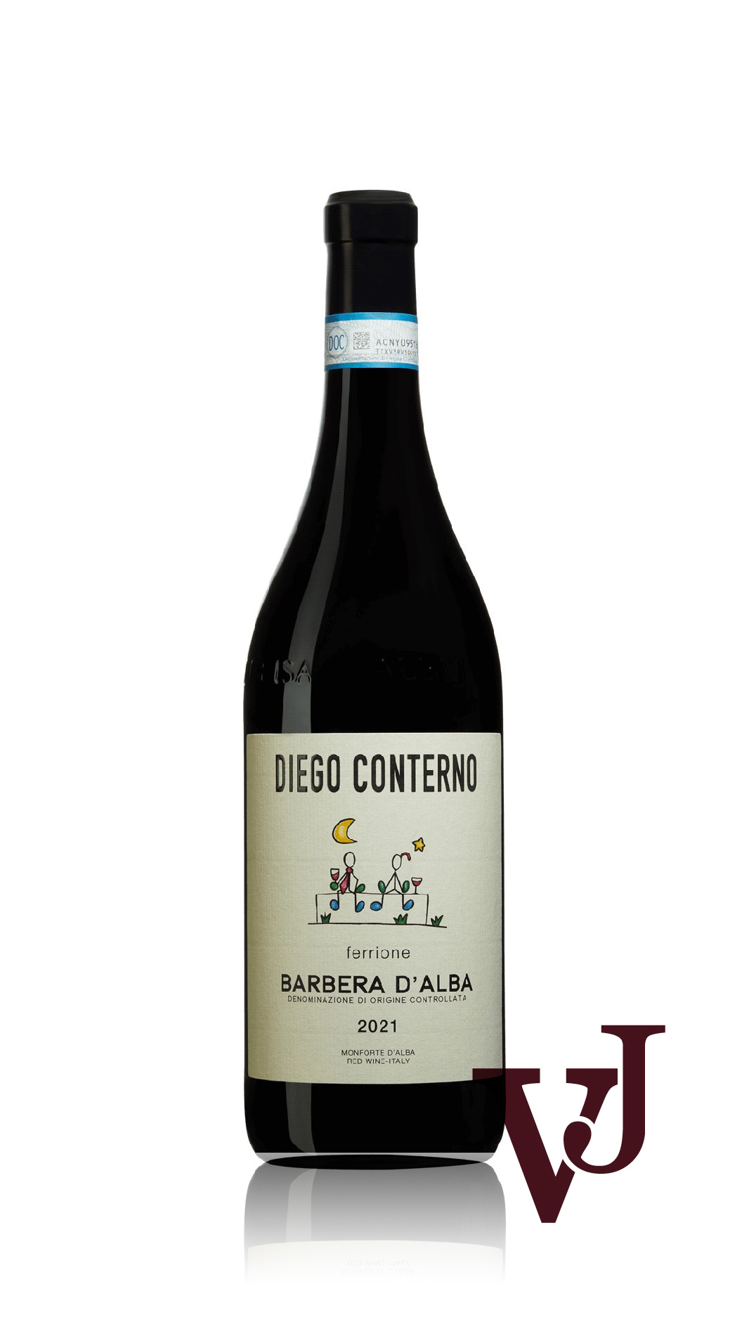 Rött vin - Barbera d'Alba Ferrione Diego Conterno 2021 artikel nummer 9284401 från producenten Diego Conterno från Italien