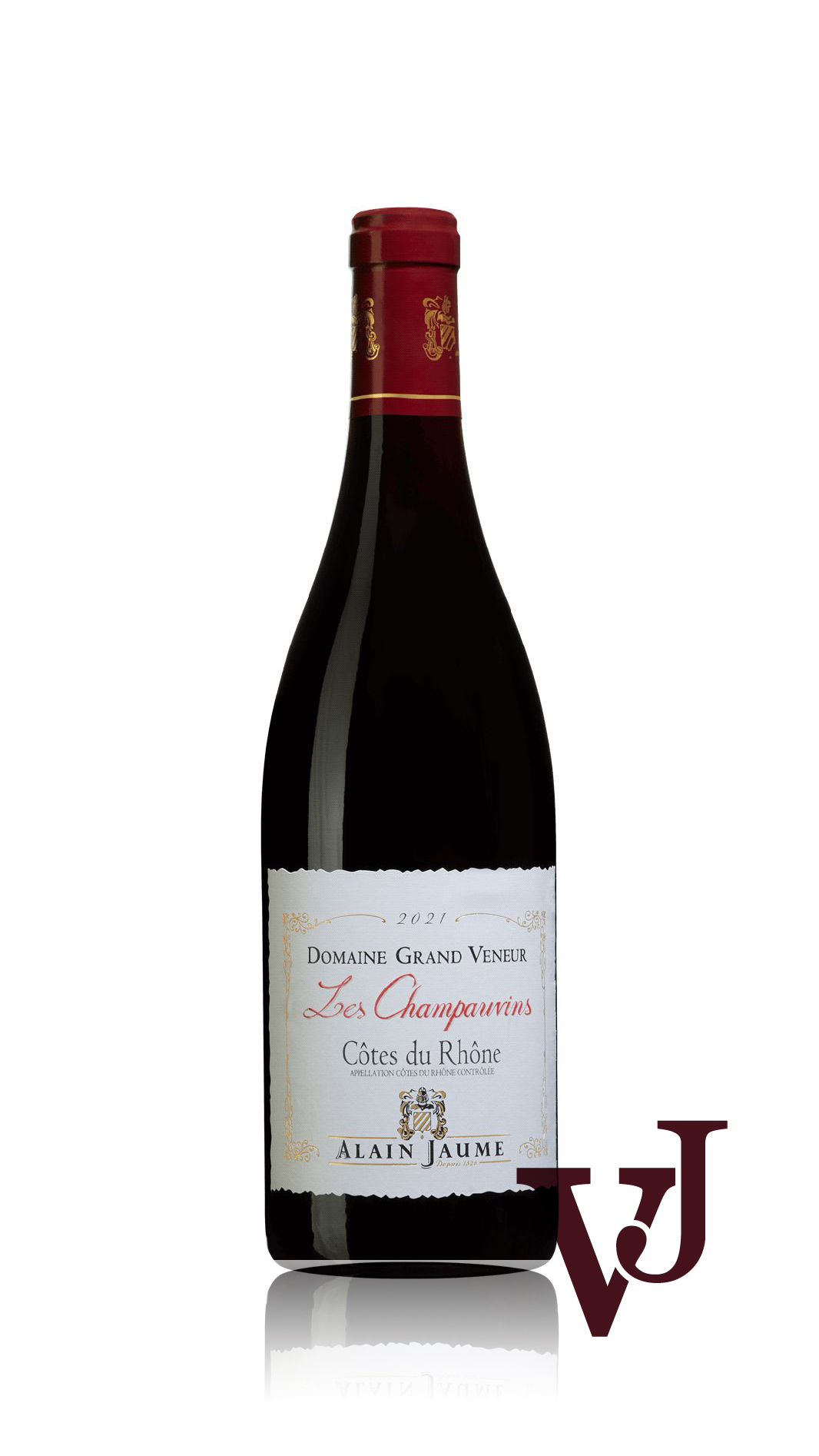 Rött vin - Domaine Grand Veneur Les Champauvins 2021 artikel nummer 9320401 från producenten Alain Jaume från Frankrike