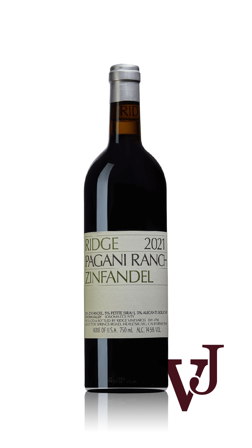 Rött vin - Ridge Pagani Ranch Zinfandel 2021 artikel nummer 9324701 från producenten Ridge Vineyards från USA