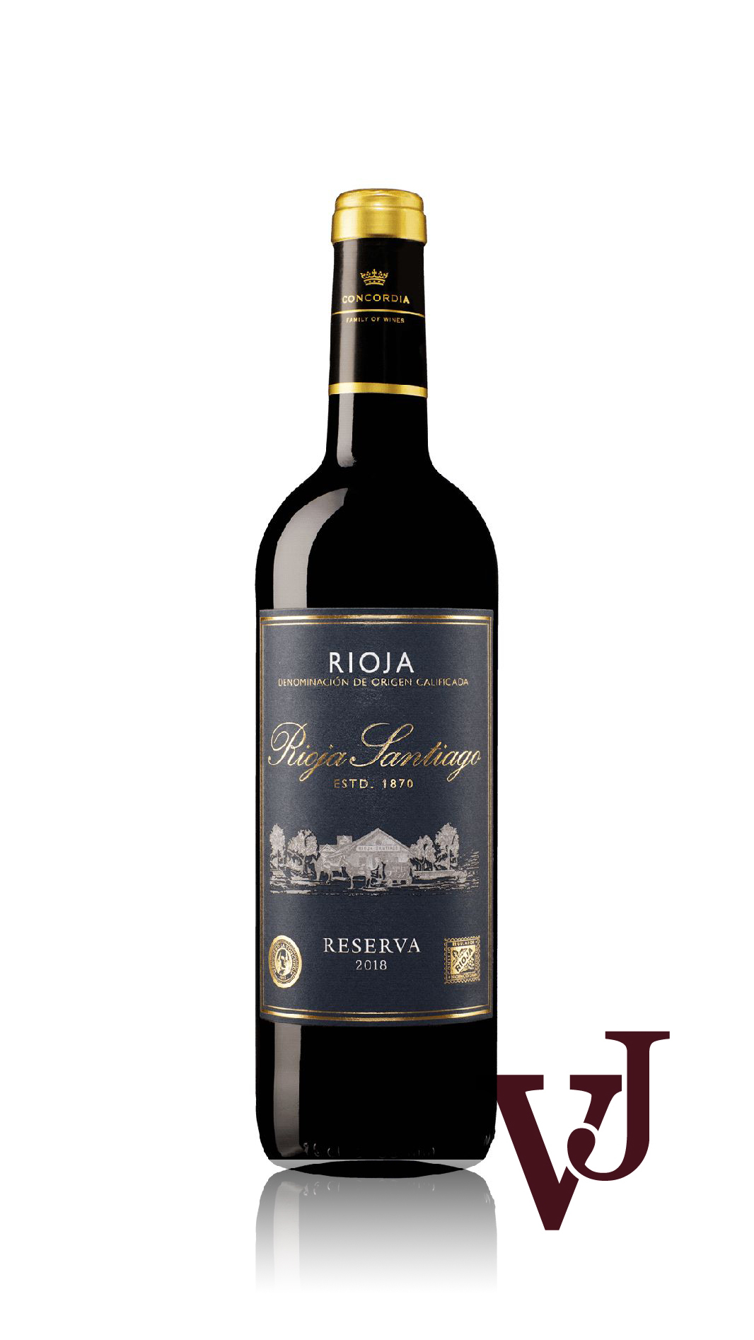 Rött Vin - Rioja Santiago Reserva 2018 artikel nummer 7034701 från producenten Marques de la Concordia Family of Wines från området Spanien